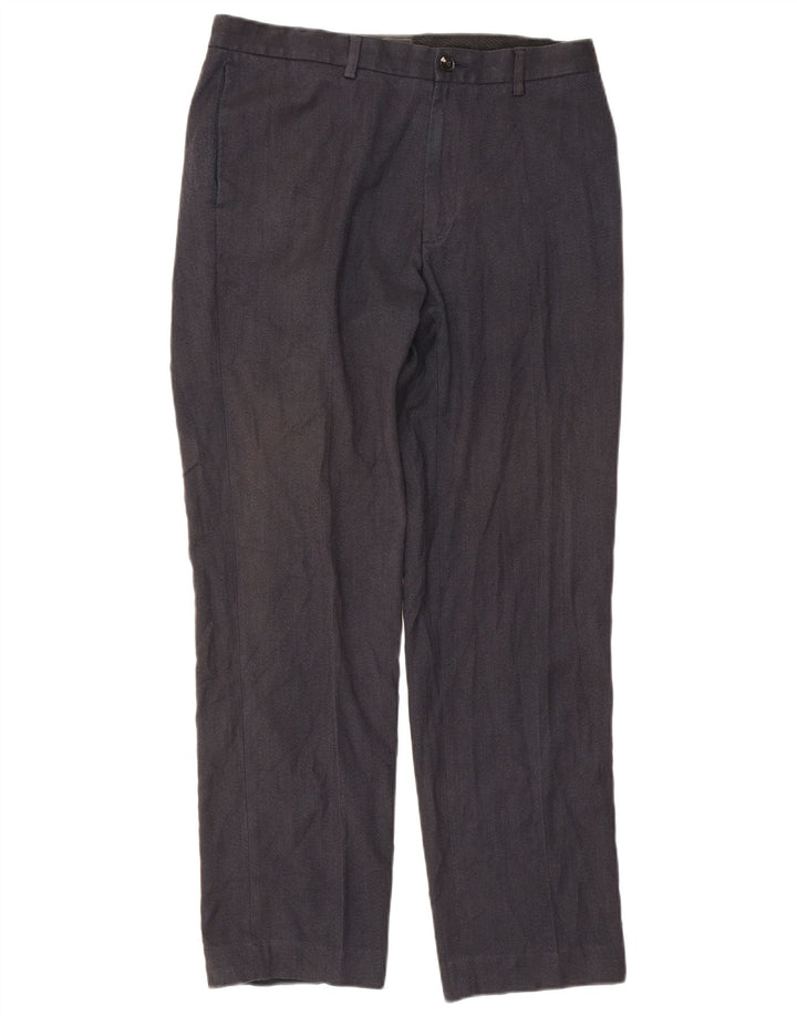 Marks & Spencer Pantalon décontracté coupe classique pour homme W34 L31 Bleu marine