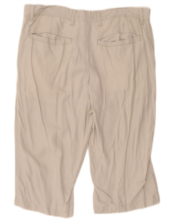 Marks & Spencer Bermuda régulier pour hommes W34 grand lin beige
