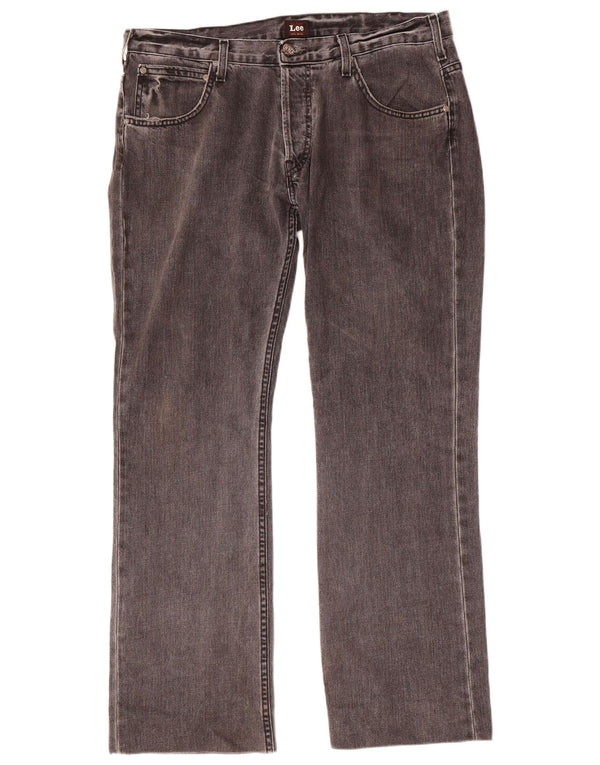 Lee Jean Droit Knox W36 L32 Homme Gris Coton
