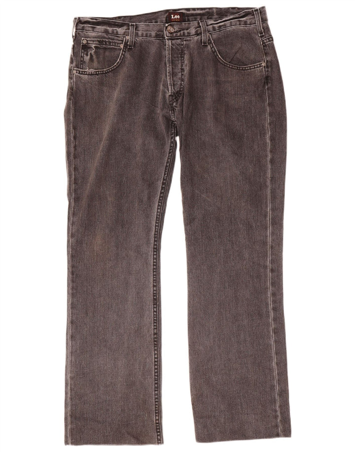 Lee Jean Droit Knox W36 L32 Homme Gris Coton