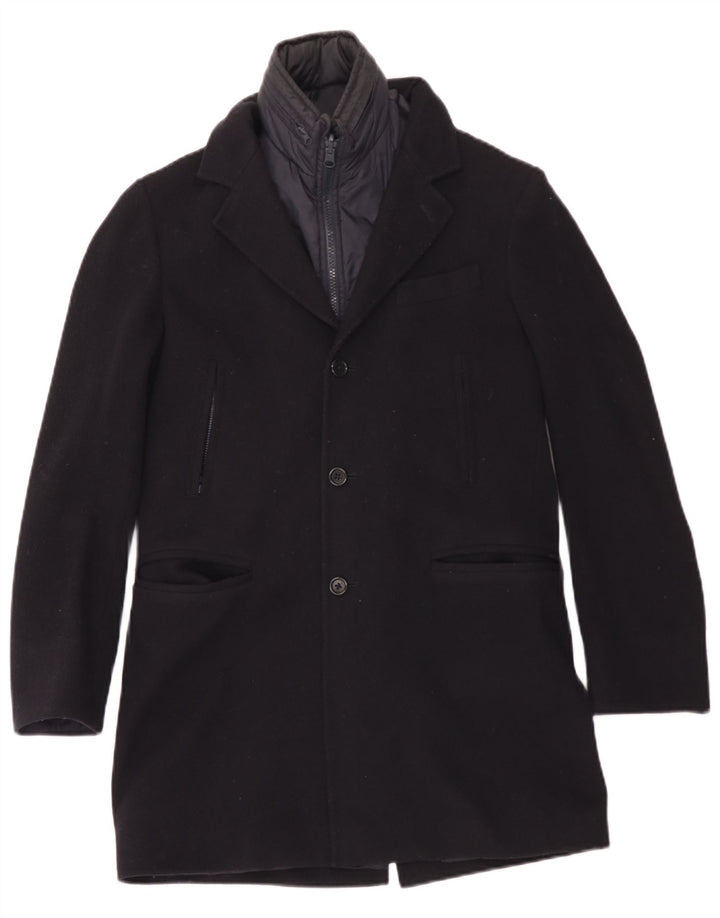 Fay Pardessus Garçon 11-12 ans Laine Bleu Marine