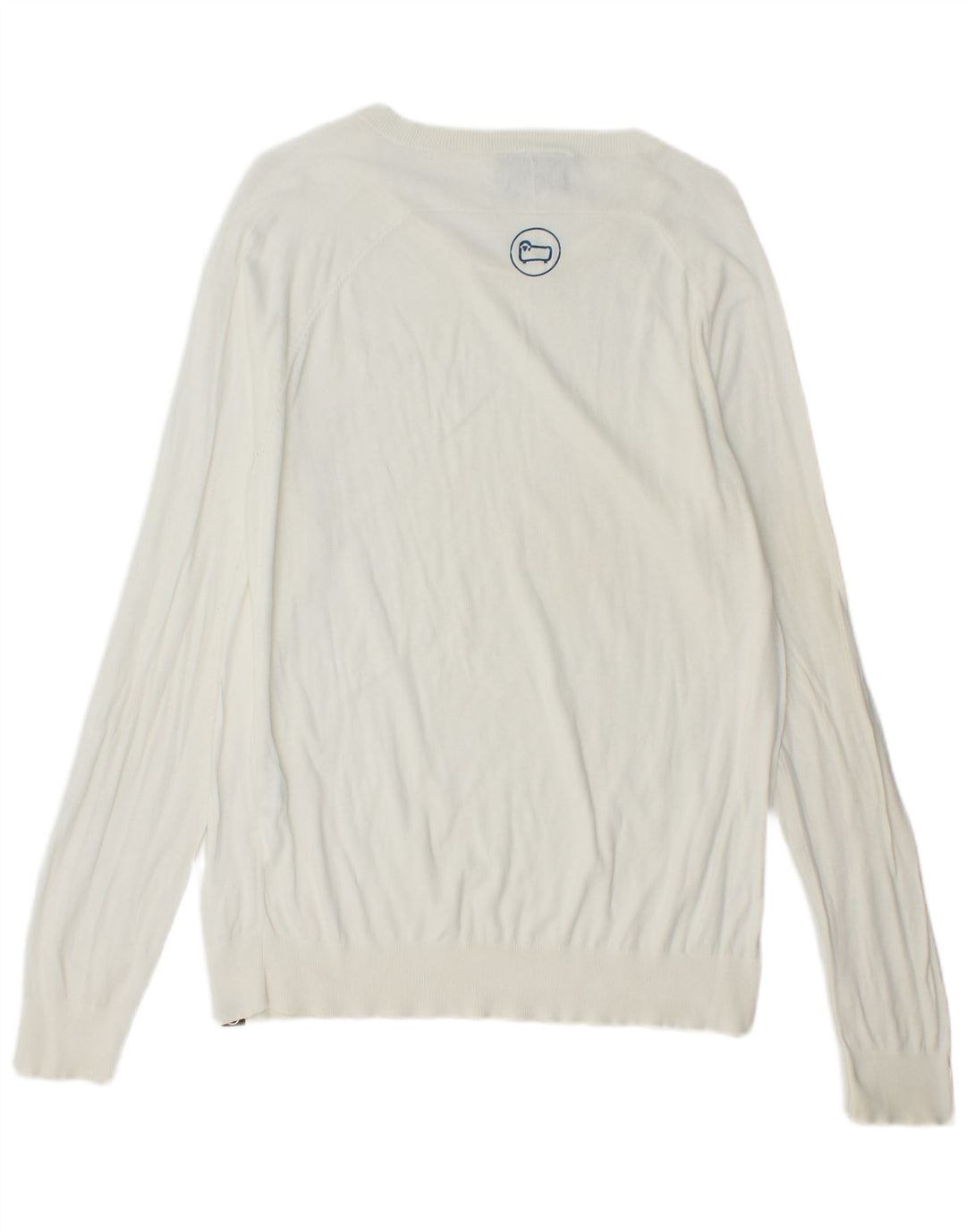 WOOLRICH Womens Boat Neck Jumper Sweater UK 14 Medium White