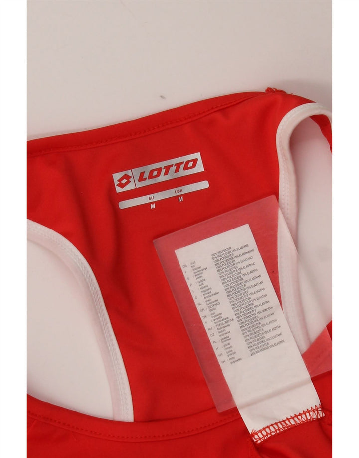 Lotto Robe de tennis pour femme UK 12 Rouge moyen Polyester