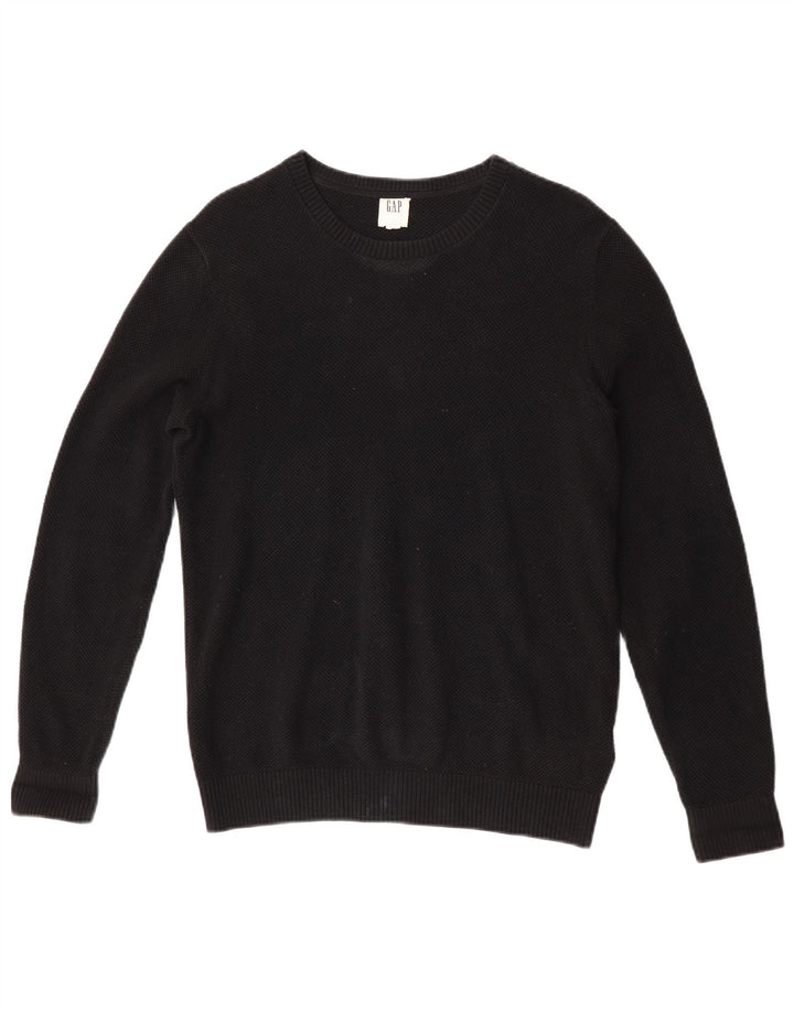 Gap Pull à col rond pour homme Petit coton noir