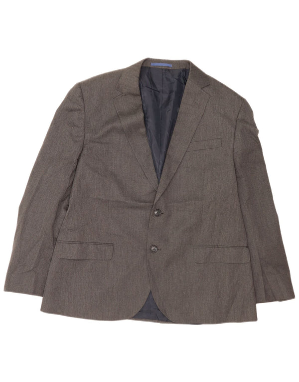 Marks & Spencer Veste blazer à 2 boutons pour homme IT 42 XL Gris Polyester