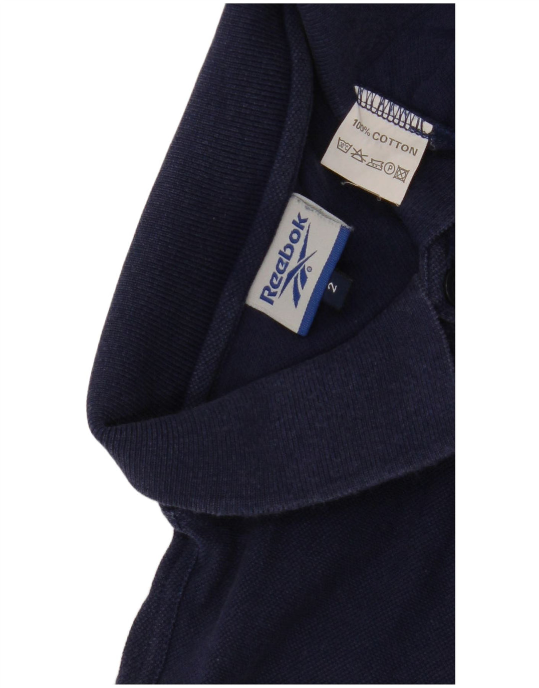 Reebok Polo Homme Bleu Marine Moyen Coton