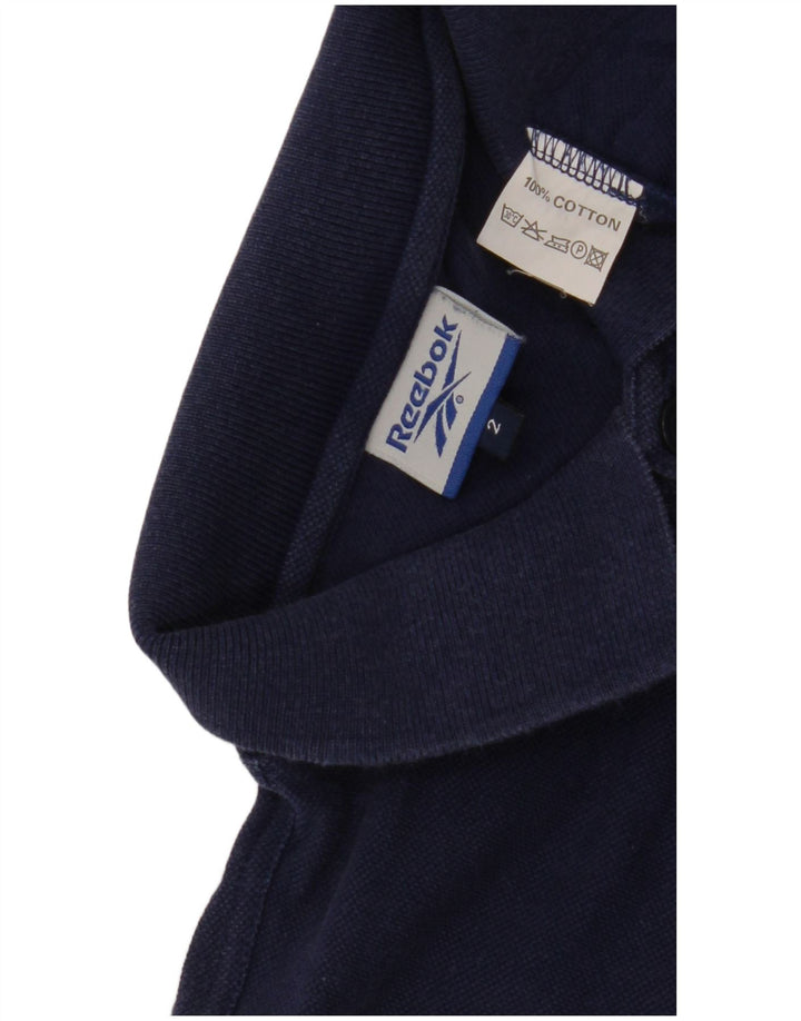 Reebok Polo Homme Bleu Marine Moyen Coton