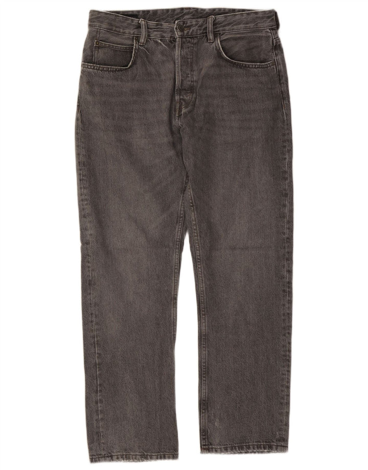 ZARA Jean droit homme EU 42 Large W32 L29 Gris