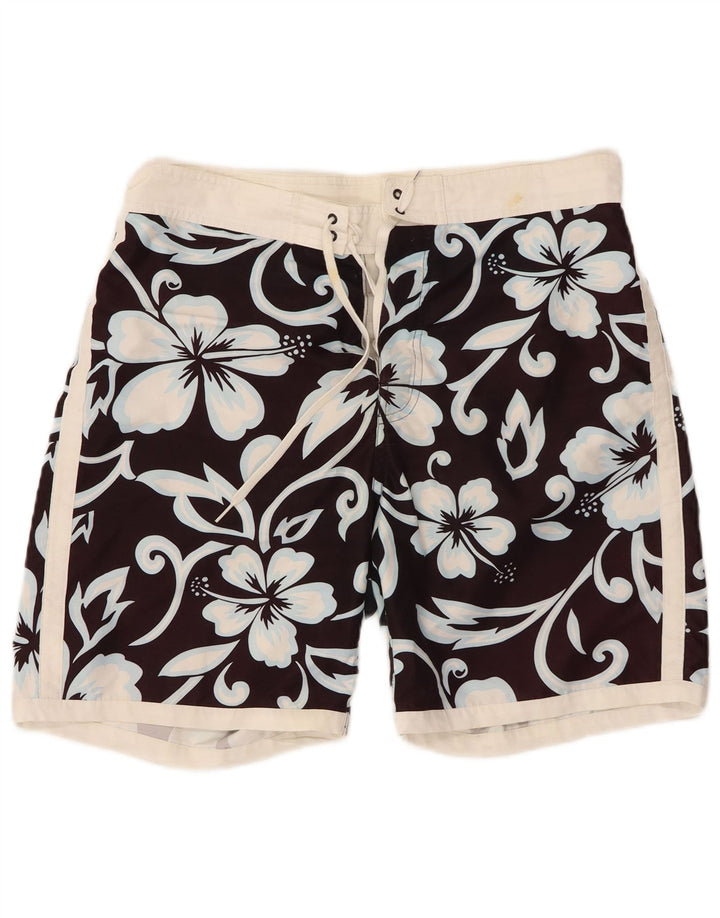 SUNDEK Short de Bain Homme Grand Noir Floral Polyester