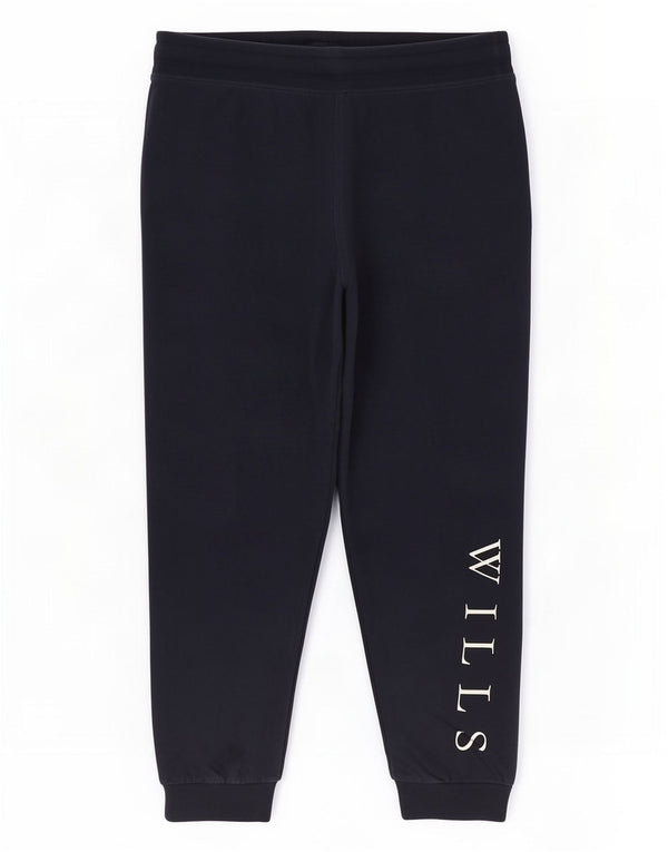 Jack Wills Pantalon de survêtement graphique pour femme Joggers UK 18 XL Bleu marine