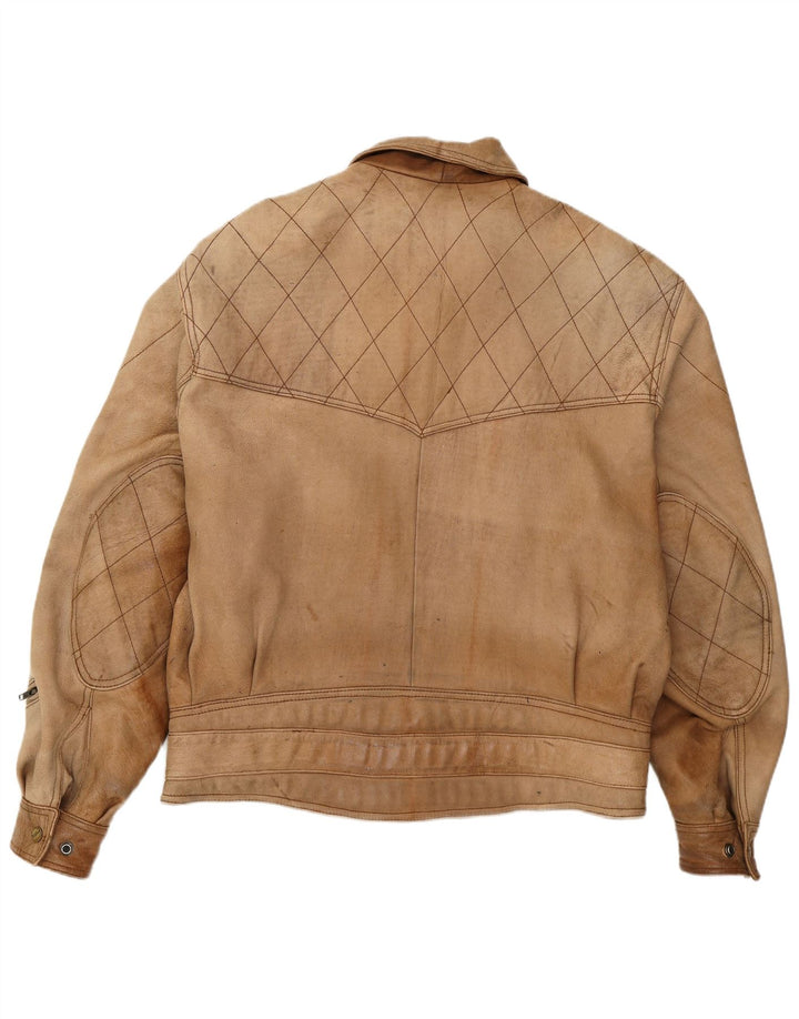 Schuh Veste en cuir pour homme UK 42 XL Cuir marron