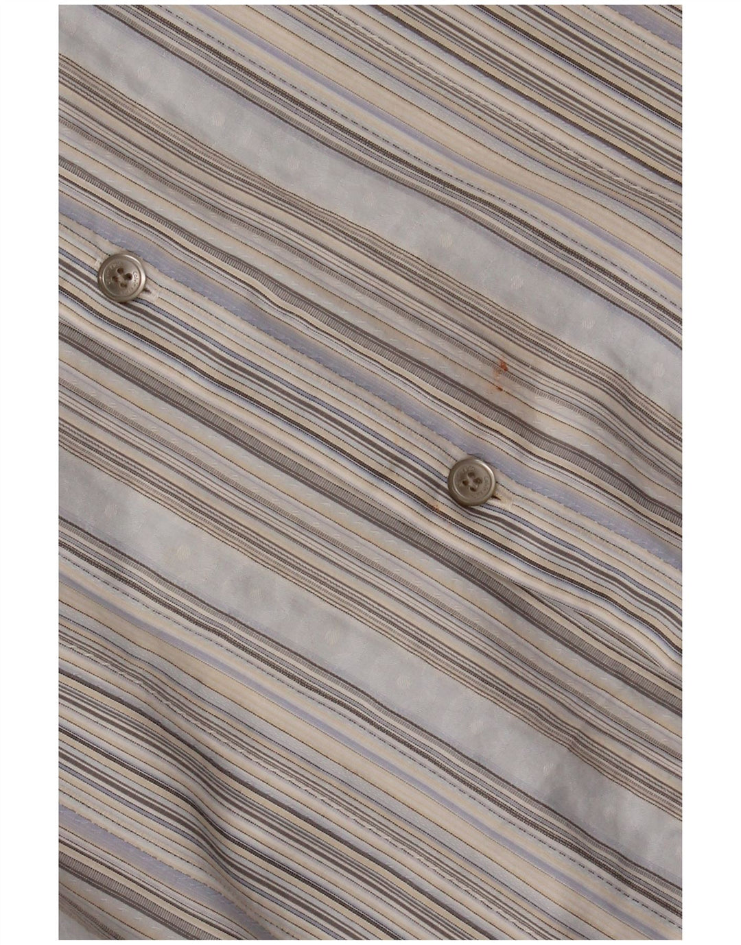 CALVIN KLEIN Chemise Homme Bleu Moyen Rayé Coton