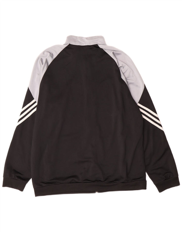 Adidas Veste de survêtement pour homme XL Noir Colorblock Polyester