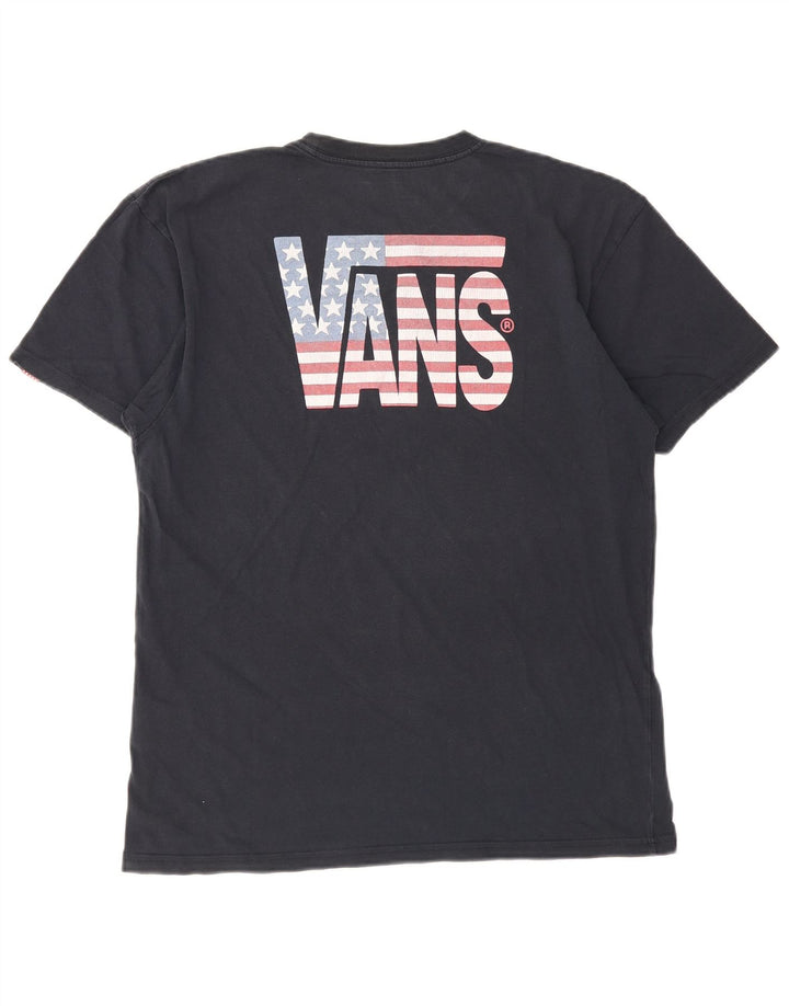 Vans T-shirt graphique pour hommes, grand, bleu marine, coton