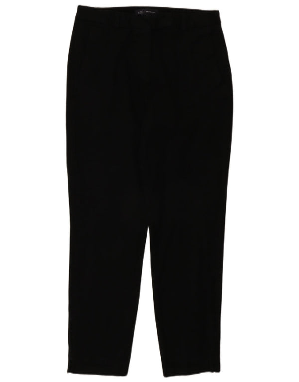 Marks & Spencer Pantalon décontracté taille haute pour femme UK 10 Small W28 L27 Noir