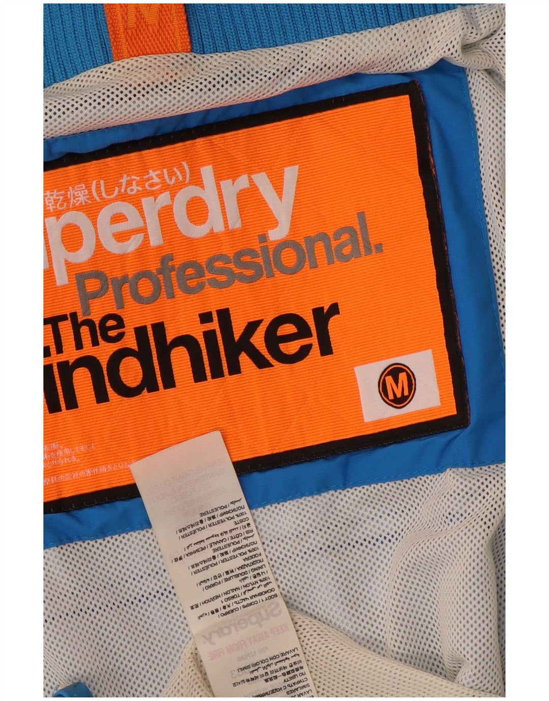 Superdry Veste coupe-vent The Windhiker pour homme UK 38 Bleu moyen Nylon