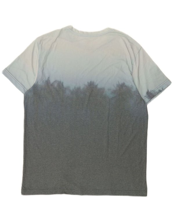 Hurley T-Shirt Homme Haut Large Bleu Colorblock Polyester