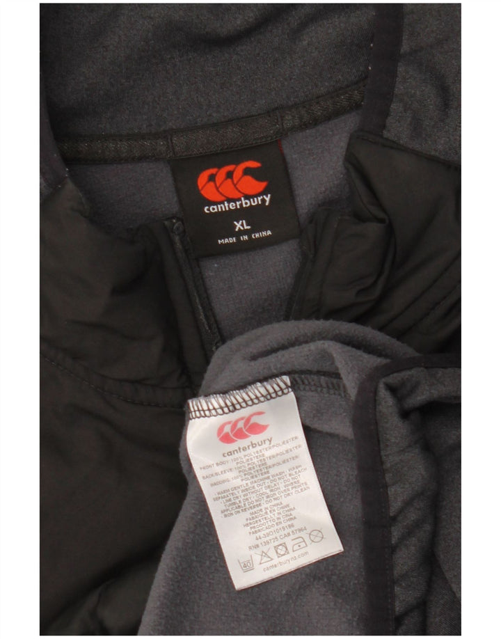 Canterbury Haut de Survêtement Zippé à Col Zippé Homme XL Noir Colorblock