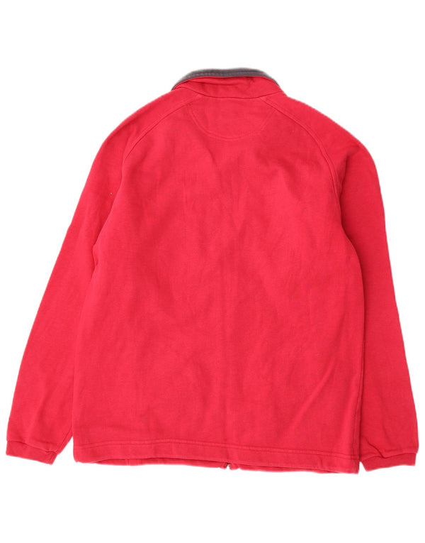 Champion Veste de survêtement surdimensionnée pour femme UK 10 Petit coton rouge