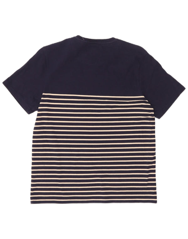 Lyle & Scott T-Shirt Homme Haut Large Bleu Marine Rayé Coton