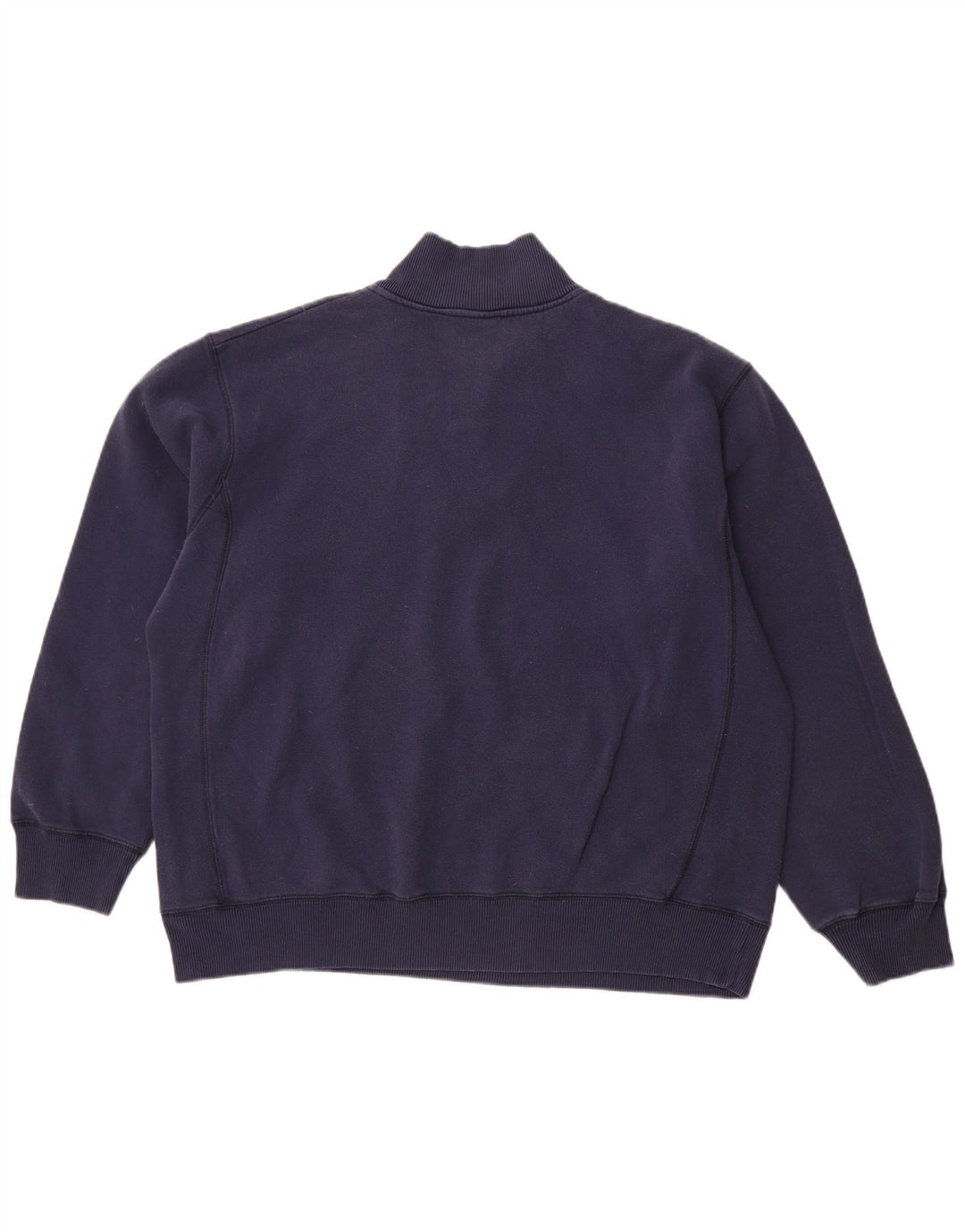 NIKE Sweat-shirt à col zippé pour homme UK 45/47 XL Bleu marine Coton