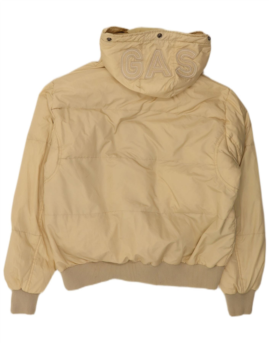 Gas Veste matelassée à capuche graphique pour homme UK 44 2XL Beige