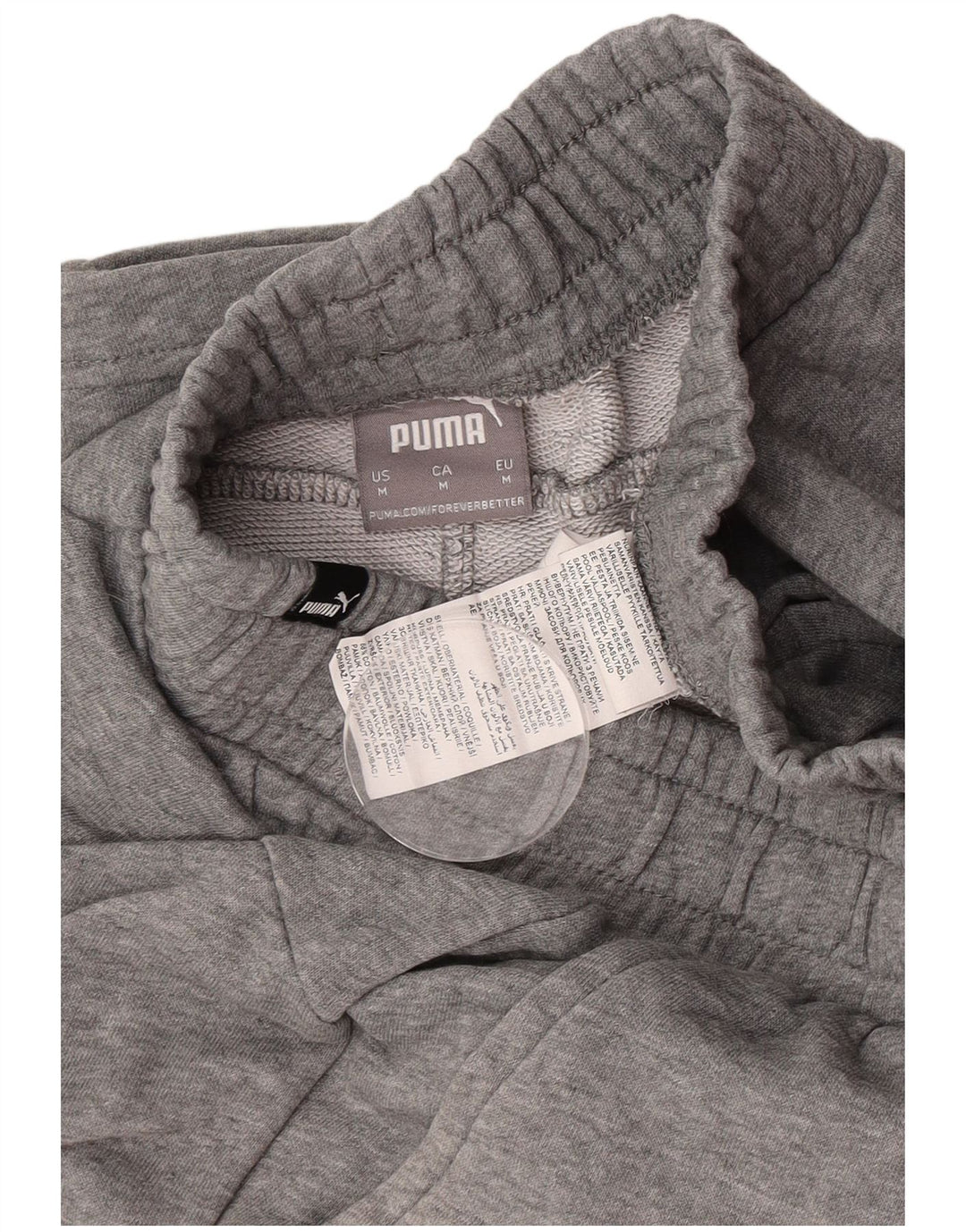 Puma Short de Sport Homme Gris Moyen Flecked Cotton