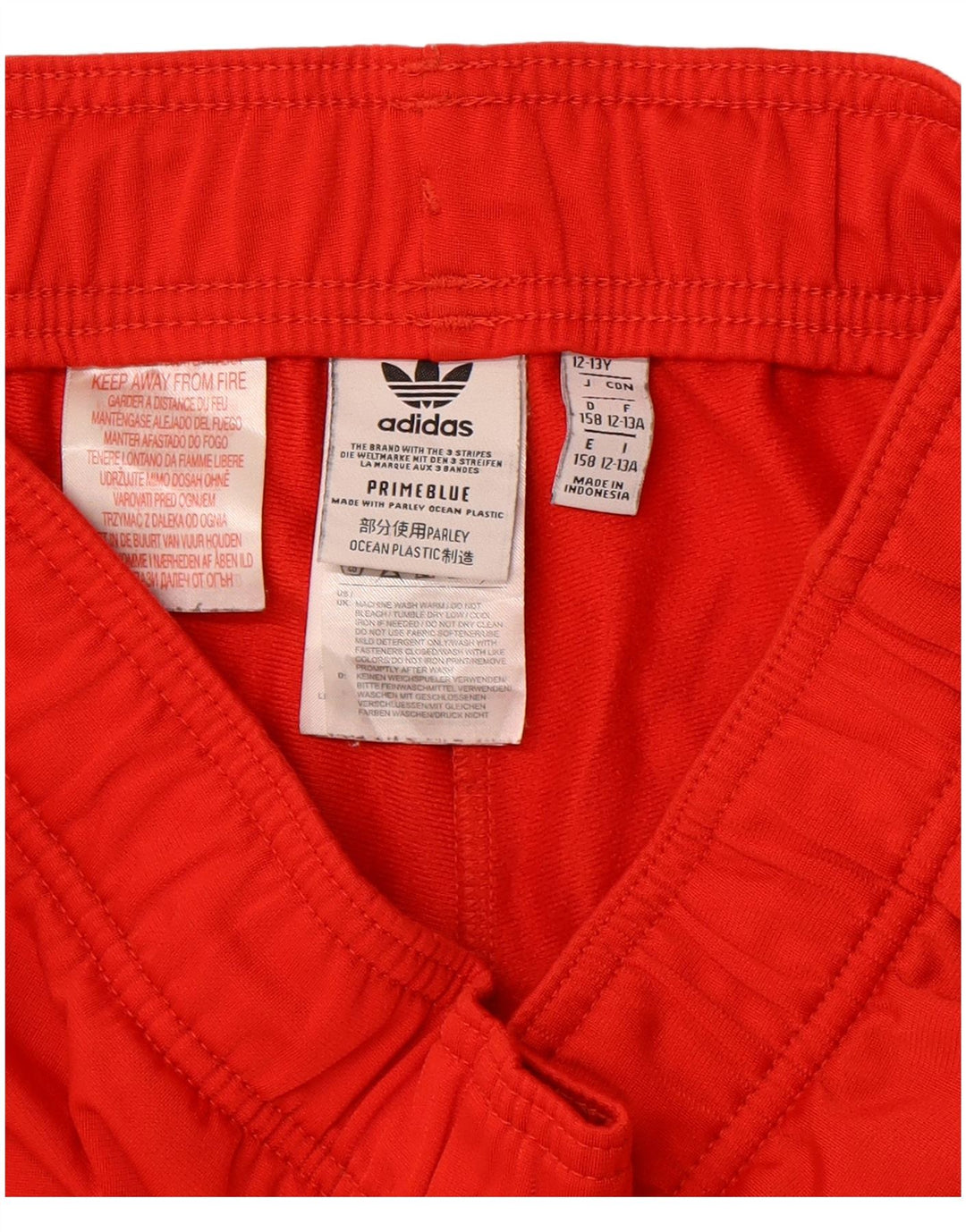 ADIDAS Boys Tracksuit Trousers Joggers 12-13 Years Red Polyester