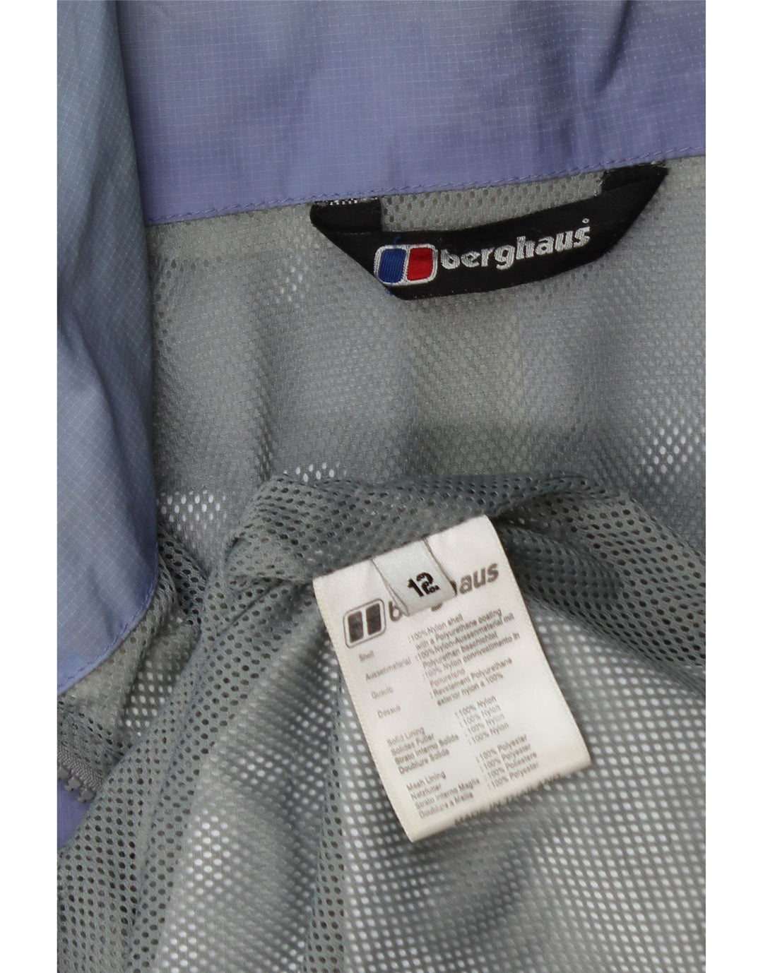 Berghaus Veste de pluie à capuche surdimensionnée pour femme UK 12 Nylon violet moyen