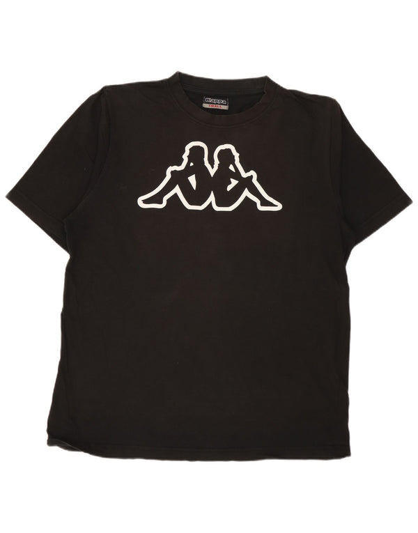 KAPPA T-Shirt Graphique Homme Petit Noir Coton