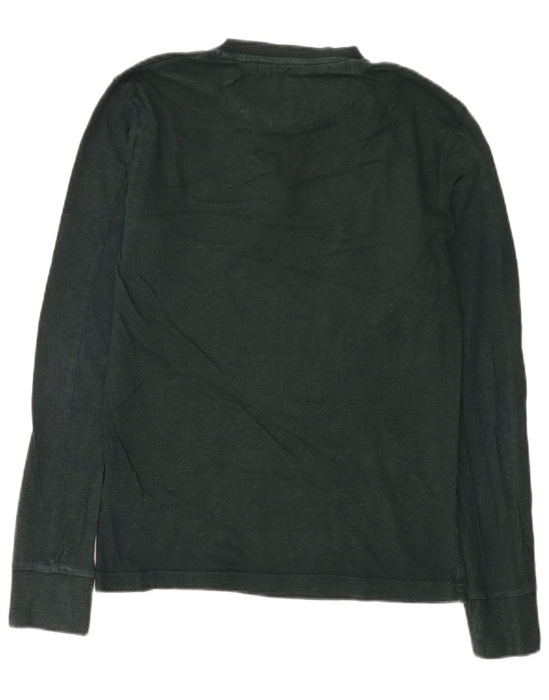 Superdry Top à manches longues en coton vert moyen |