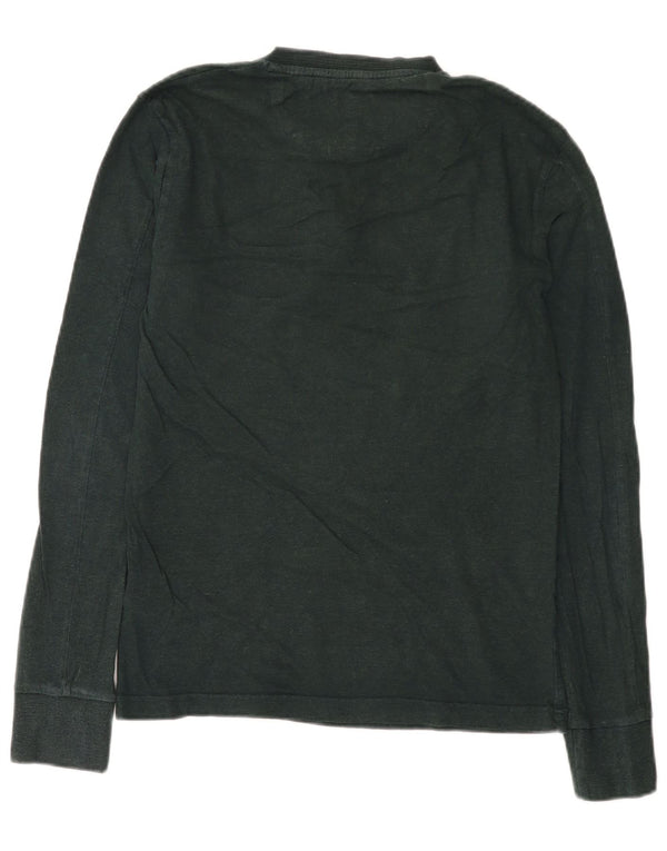 Superdry Top à manches longues en coton vert moyen |