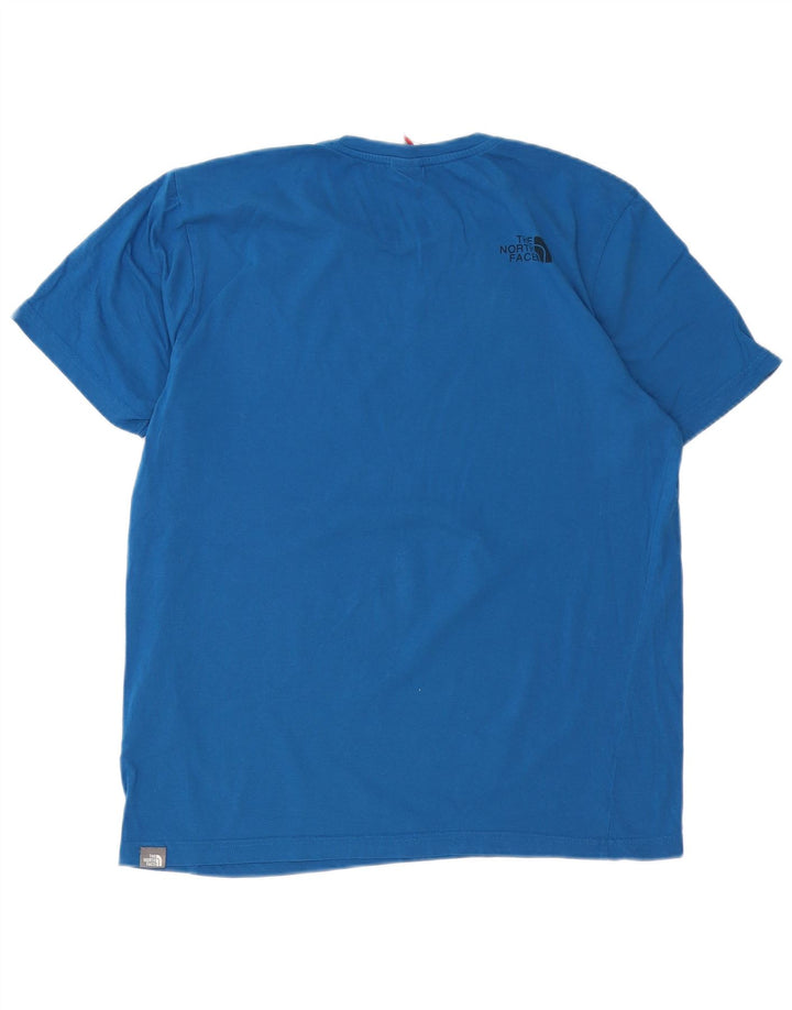 THE NORTH FACE T-Shirt Homme Haut Large Bleu Coton