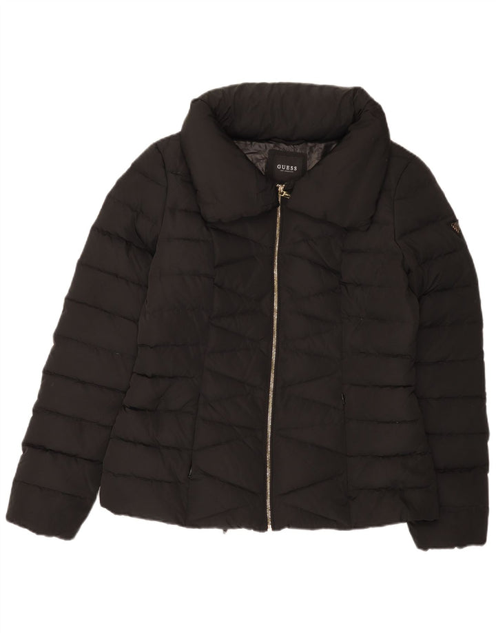 Guess Veste matelassée pour femme UK 16 Large Noir