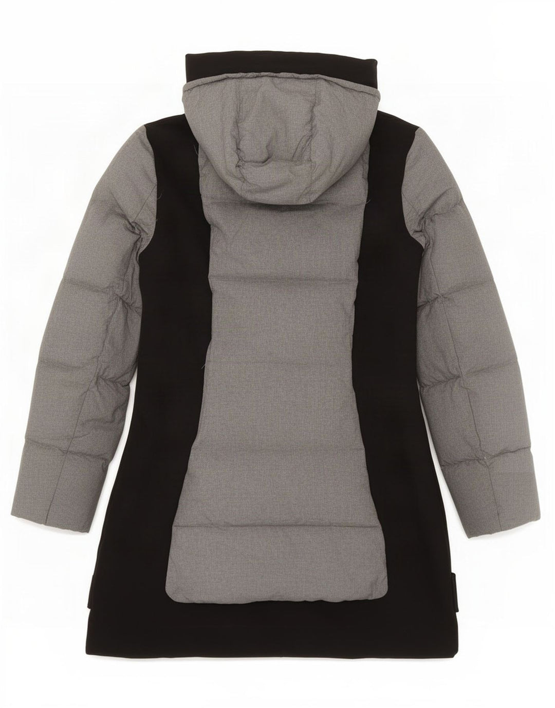 Kappa Manteau rembourré à capuche pour femme UK 10 Small Gris Colorblock
