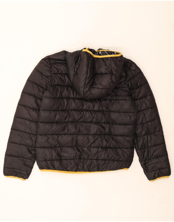 Champion Veste matelassée à capuche pour garçon 15-16 ans 2XL Noir Polyester