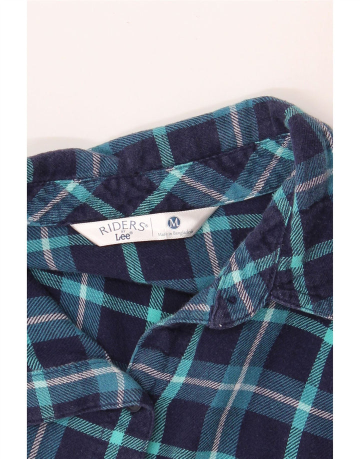 LEE Chemise en flanelle Riders pour femme UK 14 Bleu marine moyen à carreaux