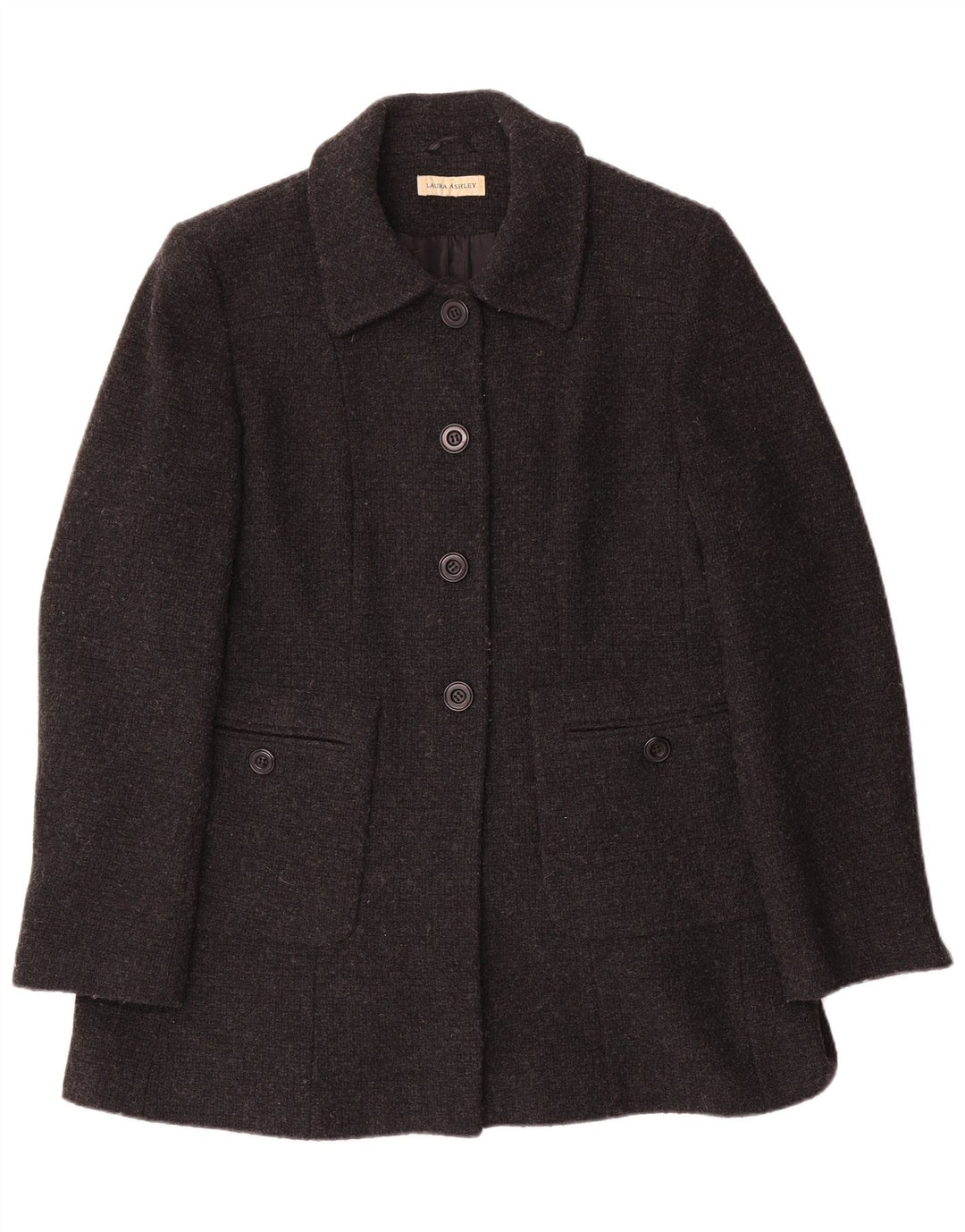 Laura Ashley Manteau pour femme UK 12 Laine gris moyen