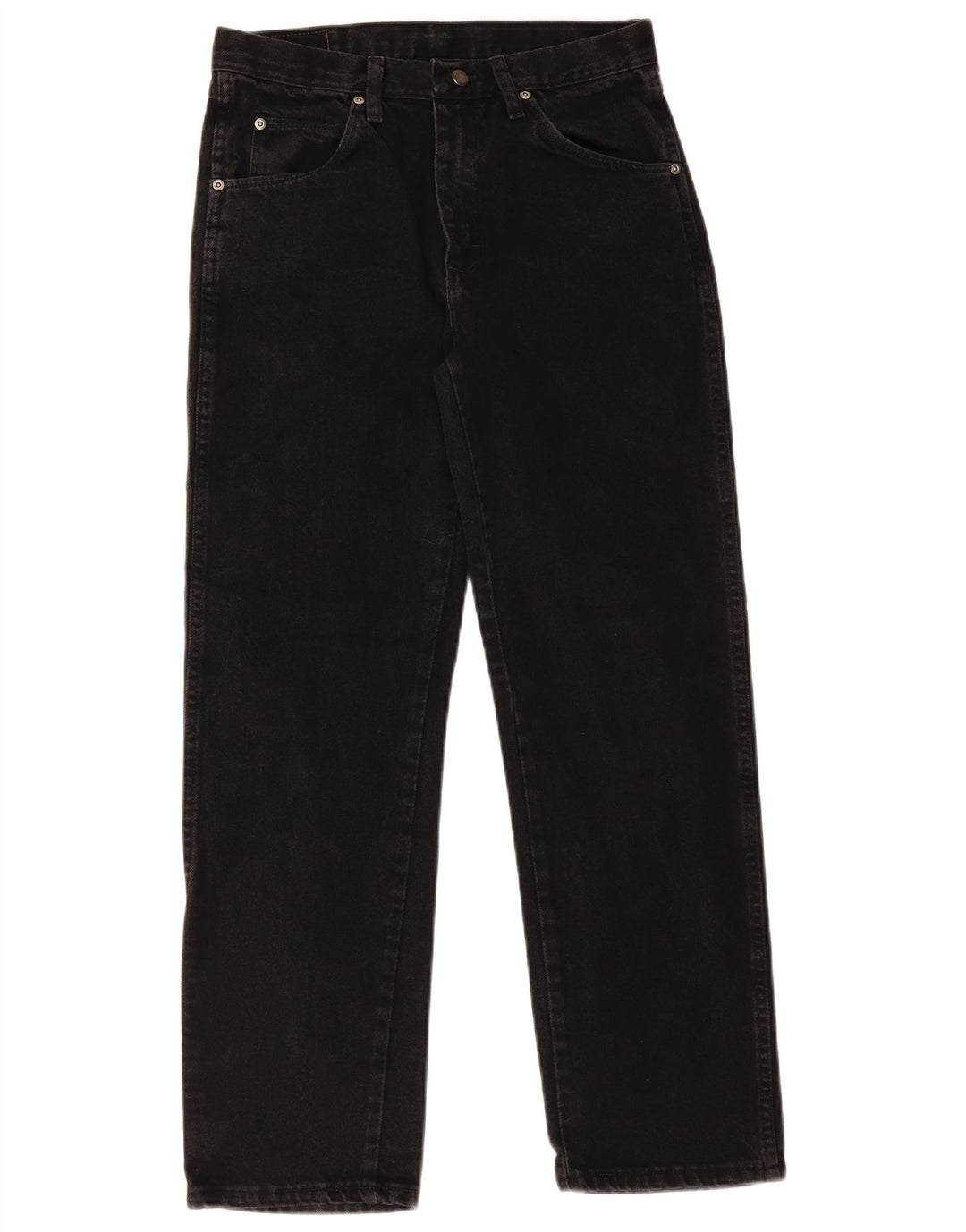 Wrangler Jean droit coupe droite W30 L30 pour homme en coton noir