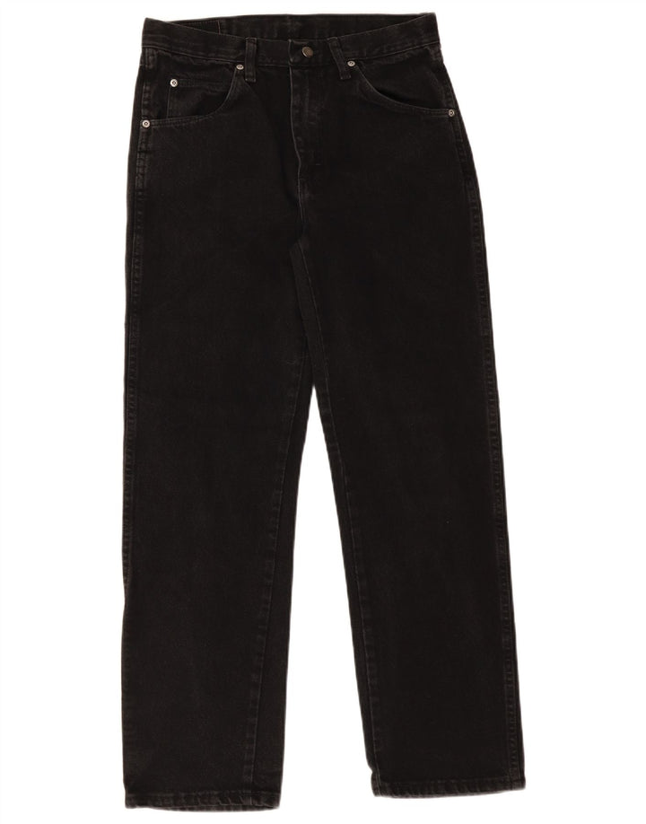 Wrangler Jean droit coupe droite W30 L30 pour homme en coton noir