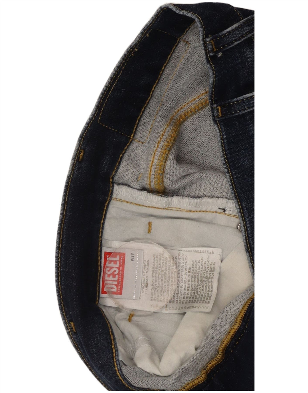 Jean skinny Diesel Femme W27 L30 Bleu Coton