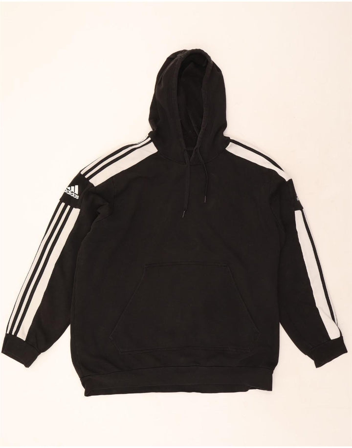 ADIDAS Pull à capuche pour homme 2XL en coton color block noir