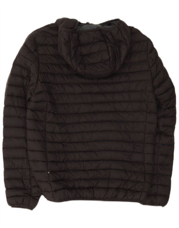 Mistral Veste matelassée à capuche pour homme UK 38 Medium Noir Nylon