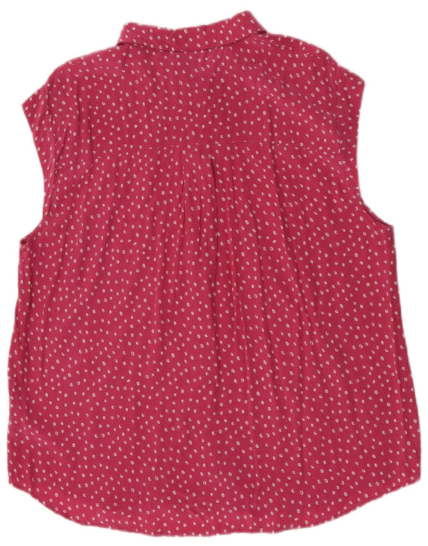 Whistles Chemisier sans manches pour femme UK 18 XL Rose à pois