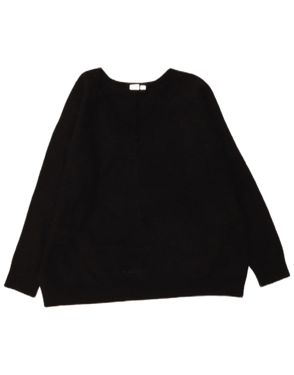Gap Pull col V pour femme UK 16 Large Noir Nylon