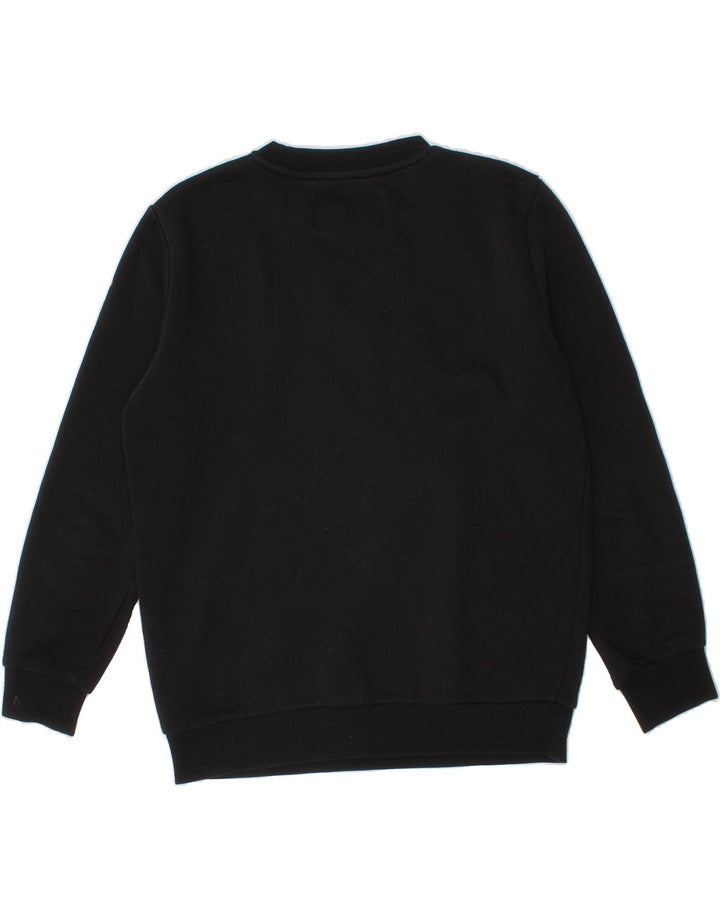 FILA Boys Graphic Sweatshirt Jumper 10-11 Years Black Polyester Vintage Fila and Second-Hand Fila from Messina Hembry 