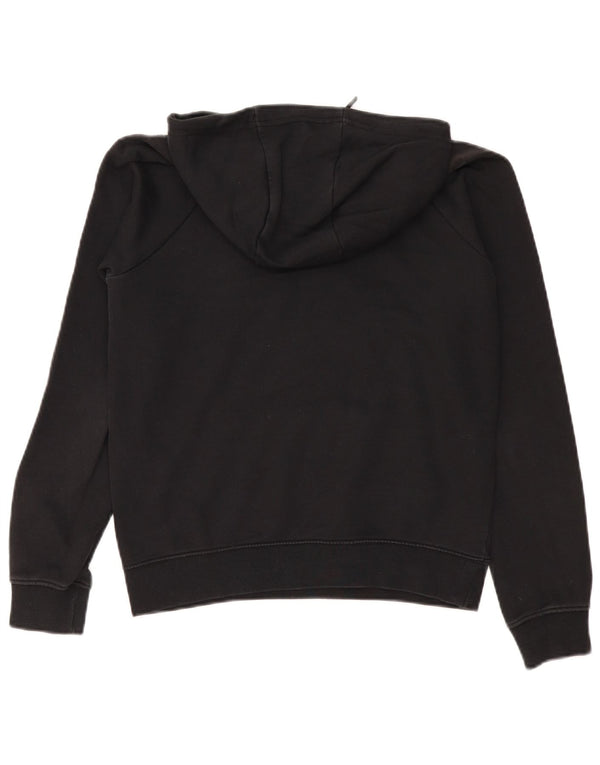 Nike Pull à capuche surdimensionné graphique pour femme UK 6 XS en coton noir