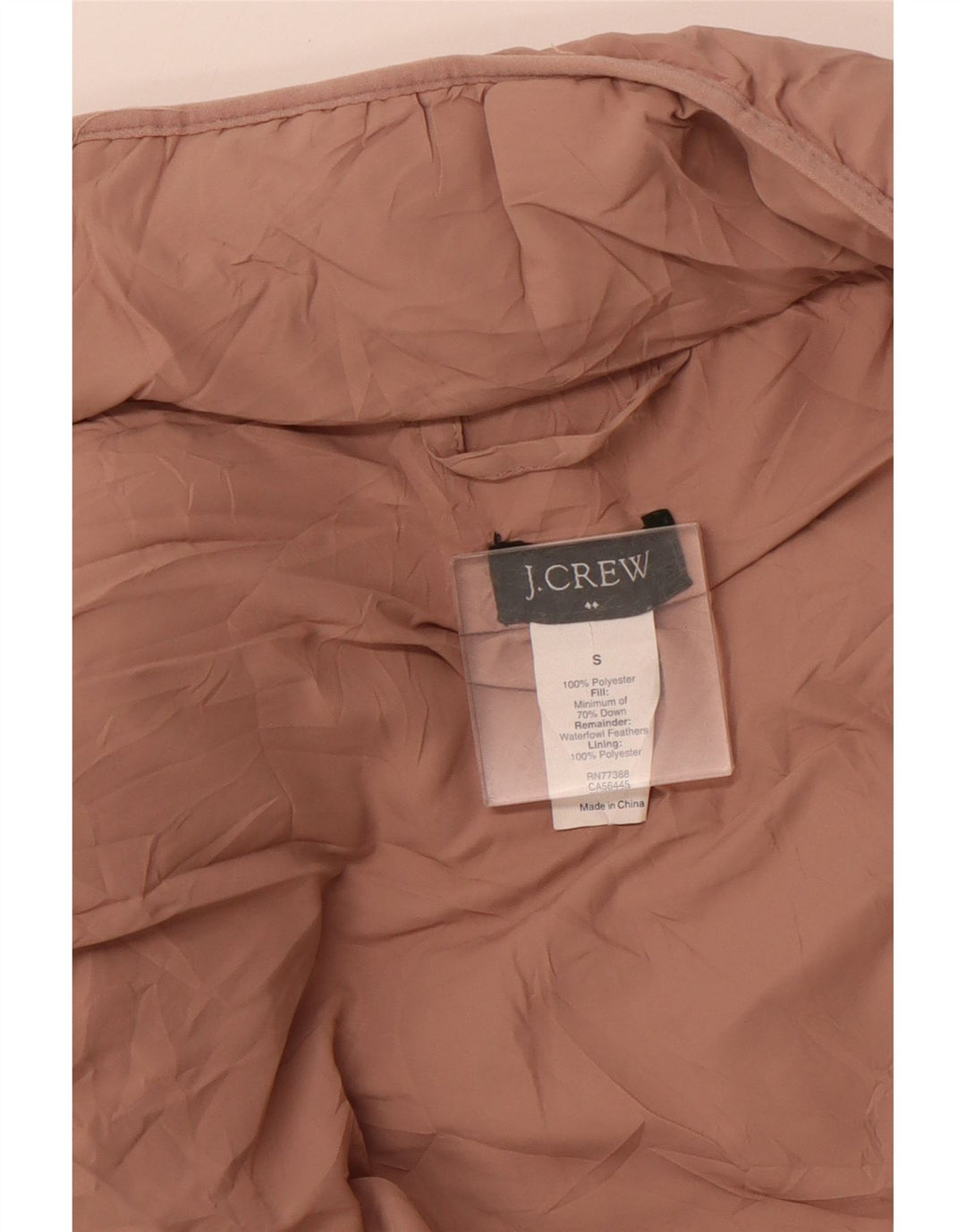 J. CREW Gilet rembourré pour femme UK 10 Small Rose Polyester