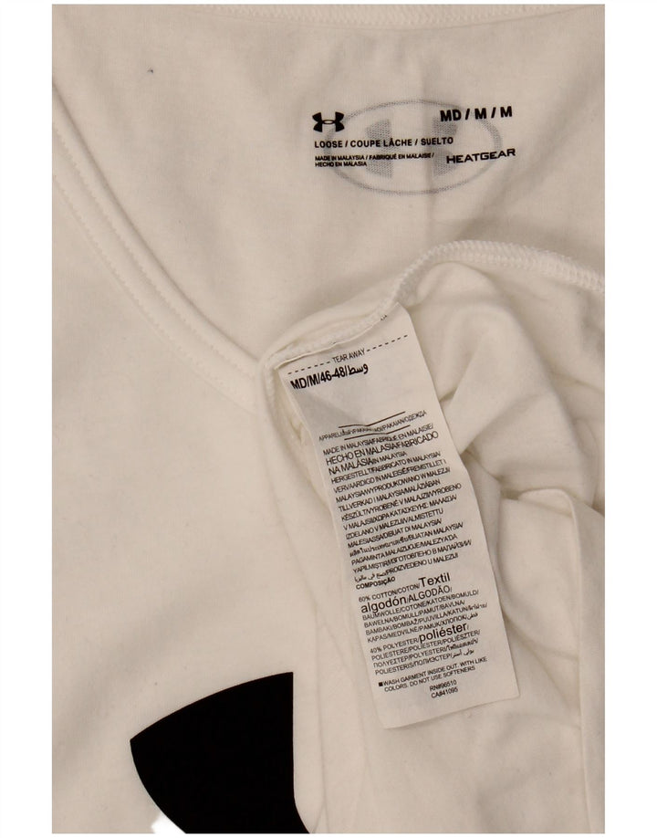 Under Armour Débardeur Heat Gear Graphic Homme Blanc Moyen Coton