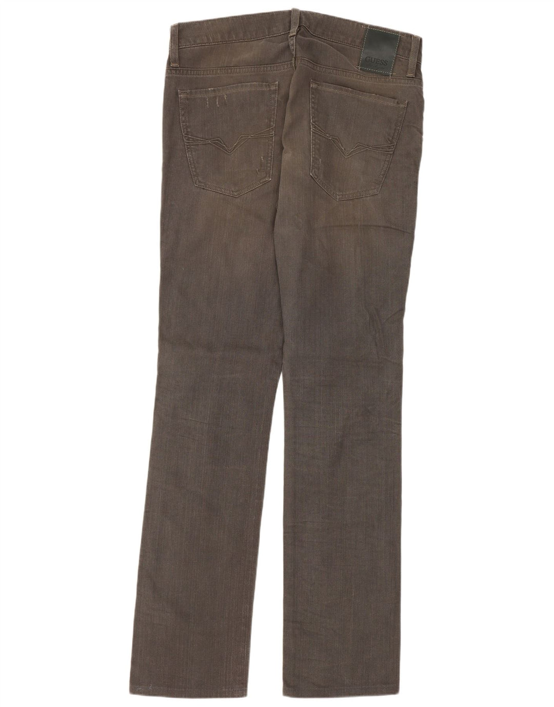 Guess Jean droit effet vieilli W32 L32 gris coton